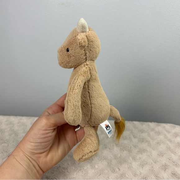 Jellycat Bashful Cow Plush Stuffed Animal Toy Tan Bull Calf Small 8" Lovey - Picture 4 of 7